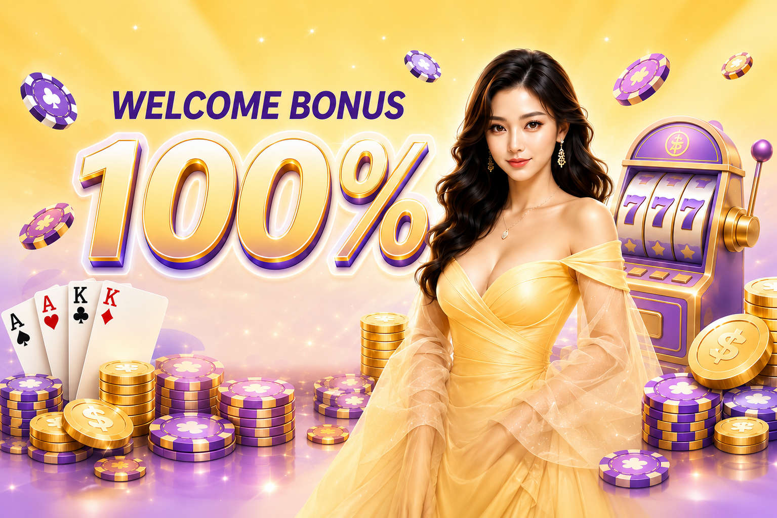 Welcome Bonus 100% Banner